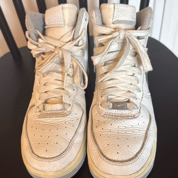 Nike Air Force 1 sculpt silver high top leather sneaker 7 - Picture 8 of 13